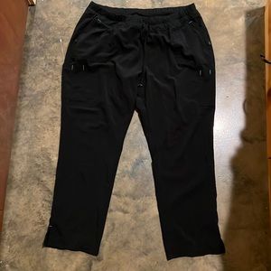 Black scrub star scrub pants